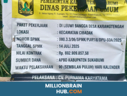 Warga Senang Bendungan Leuwibangga Mau Selesai