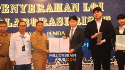 PLN IP UBP JPR menyambut inovasi Bappelitbangda Kabupaten Sukabumi, BRIN, serta Greenery Inc Korea Selatan.