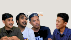 Ketua (Ulum, Bendahara (Rudi) dan Kastrad (Zaki), PMII Kota Sukabumi