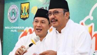 Bupati dan Wakil Bupati Sukabumi, Asep Japar dan Andreas, saat kegiatan Muhibah Ramadan di Ponpes Darussyifa Al-Fitroh (Yaspida), Selasa (24/2/2026). |Foto: Asoka