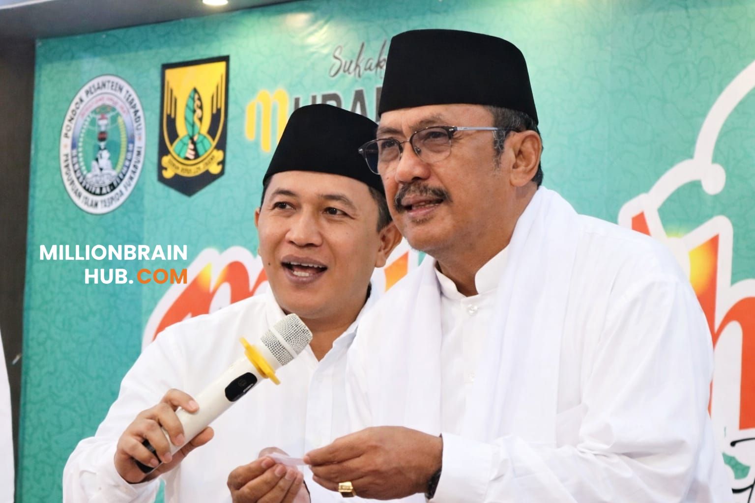 Bupati dan Wakil Bupati Sukabumi, Asep Japar dan Andreas, saat kegiatan Muhibah Ramadan di Ponpes Darussyifa Al-Fitroh (Yaspida), Selasa (24/2/2026). |Foto: Asoka