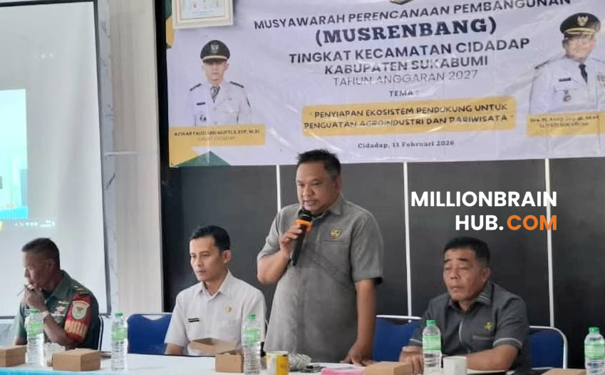 Ketua DPRD Kabupaten Sukabumi, Budi Azhar Mutawali, hadir langsung dalam Musrenbang tingkat Kecamatan Cidadap untuk Tahun Anggaran 2027. |Foto: Kang BA