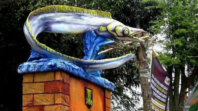 Tugu Ikan Layur di Kelurahan Palabuhanratu. |Foto: dok Pemkab Sukabumi