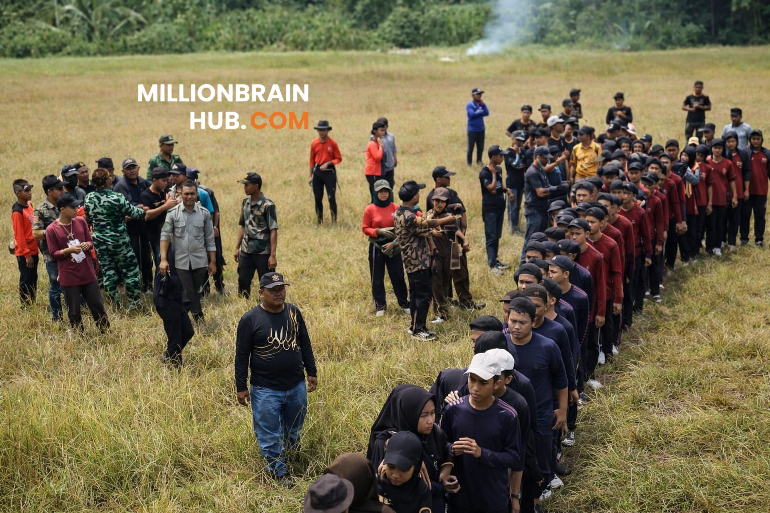 Bersih bersih, gotong royong yang melibatkan instansi desa, Forkopimcam, hingga warga masyarakat. |Foto: istimewa