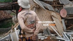 Suasana bencana pergerakan tanah yang melanda wilayah Kecamatan Bantargadung. |Foto: Istimewa