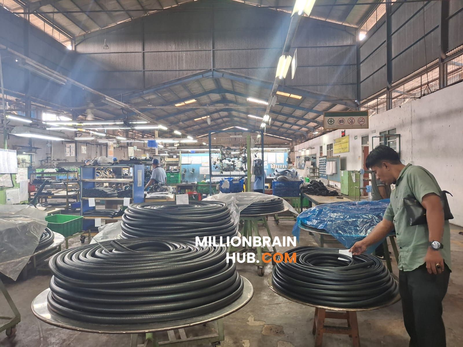 Sidak Komisi I DPRD Sukabumi ke Pt. Pong Codan Indonesia. |Foto: Asep