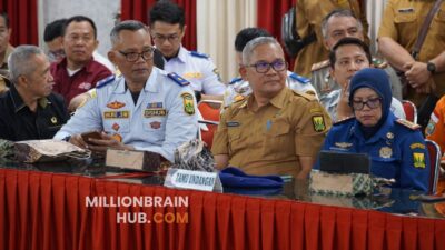 Suasana rakor lintas sektoral operasi Ketupat Lodaya 2026 di Aula Rekonfu, Polres Sukabumi Kota, Senin (9/3/2026). |Foto: dokpim