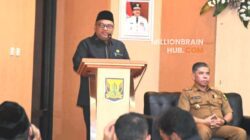 Ketua DPRD Kabupaten Sukabumi, Budi Azhar Mutawali, saat memberikan sambutan dalam Musrenbang RKPD 2027 di Bale Pangripta, Bapperida Kabupaten Sukabumi, Selasa (31/3/2026). |Foto: dokpim