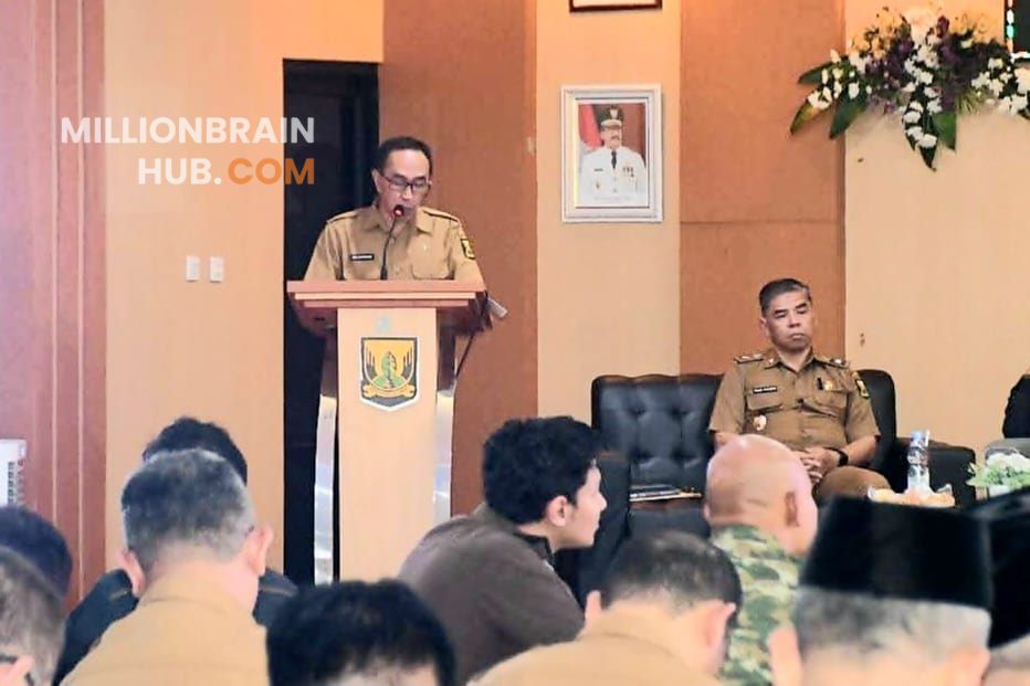 Sekretaris Daerah Kabupaten Sukabumi, Ade Suryaman, saat Musrenbang RKPD 2027 di Bale Pangripta, Bapperida Kabupaten Sukabumi, Selasa (31/3/2026). |Foto: dokpim