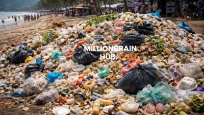 Ilustrasi tumpukan sampah