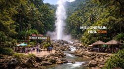 Ilustrasi kawasan wisata Geyser Cisolok