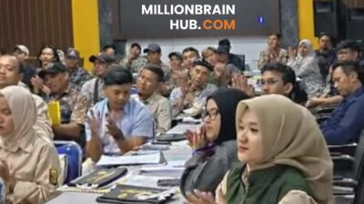 Peserta yang mengikuti Sertifikasi Pemandu Ekowisata 2026 di Aula DKUKM Kabupaten Sukabumi. |Foto: ist