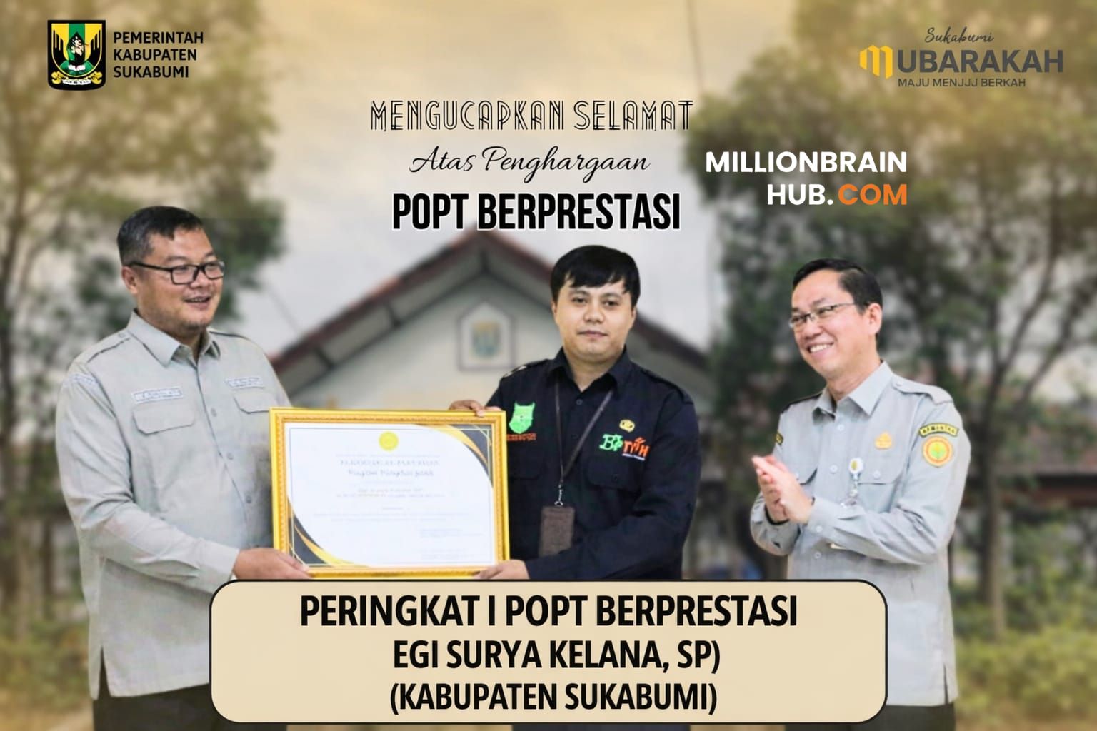 Ucapan selamat. |Foto: Distan