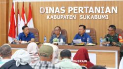 Suasana rapat koordinasi di kantor Dinas Pertanian Kabupaten Sukabumi. |Foto: ist