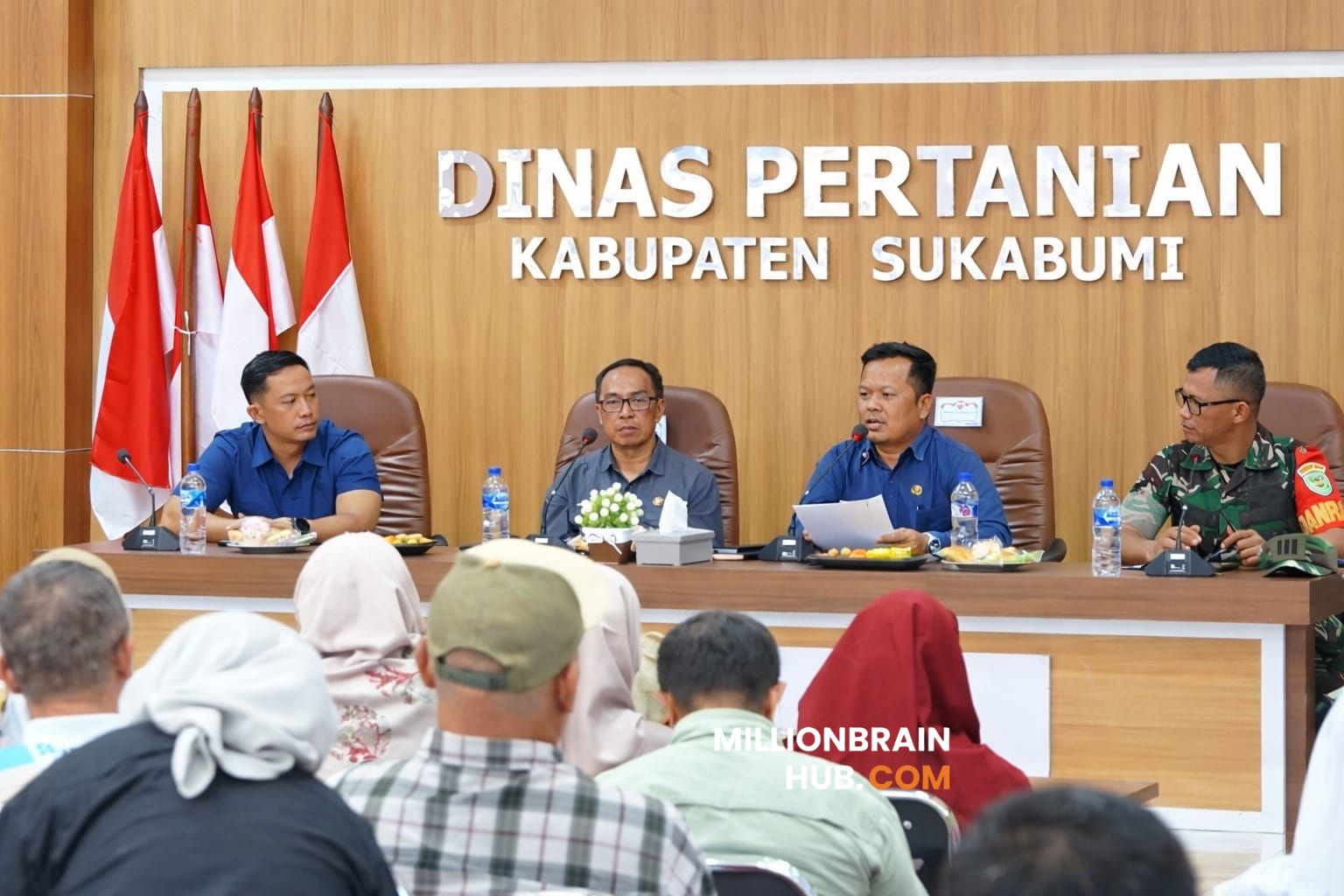 Suasana rapat koordinasi di kantor Dinas Pertanian Kabupaten Sukabumi. |Foto: ist