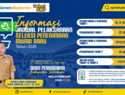 Disdik Sukabumi Umumkan Jadwal SPMB 2026, Pendaftaran Tahap Pertama Dibuka