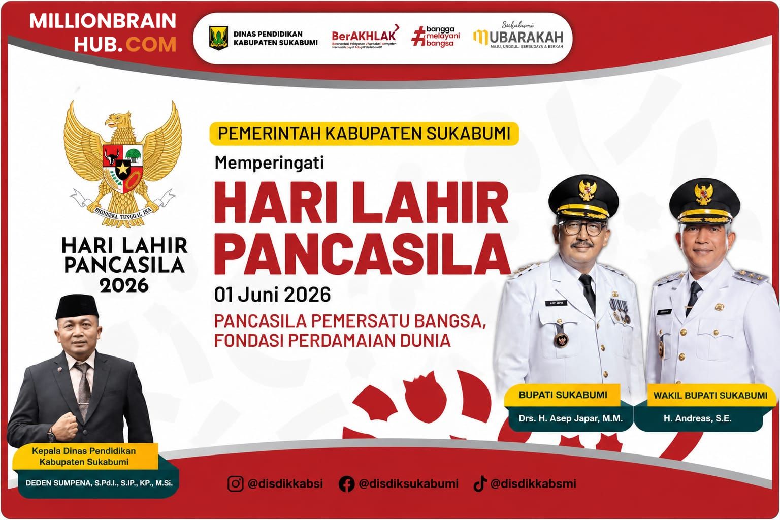 Memperingati hari lahir pancasila foto: disdik