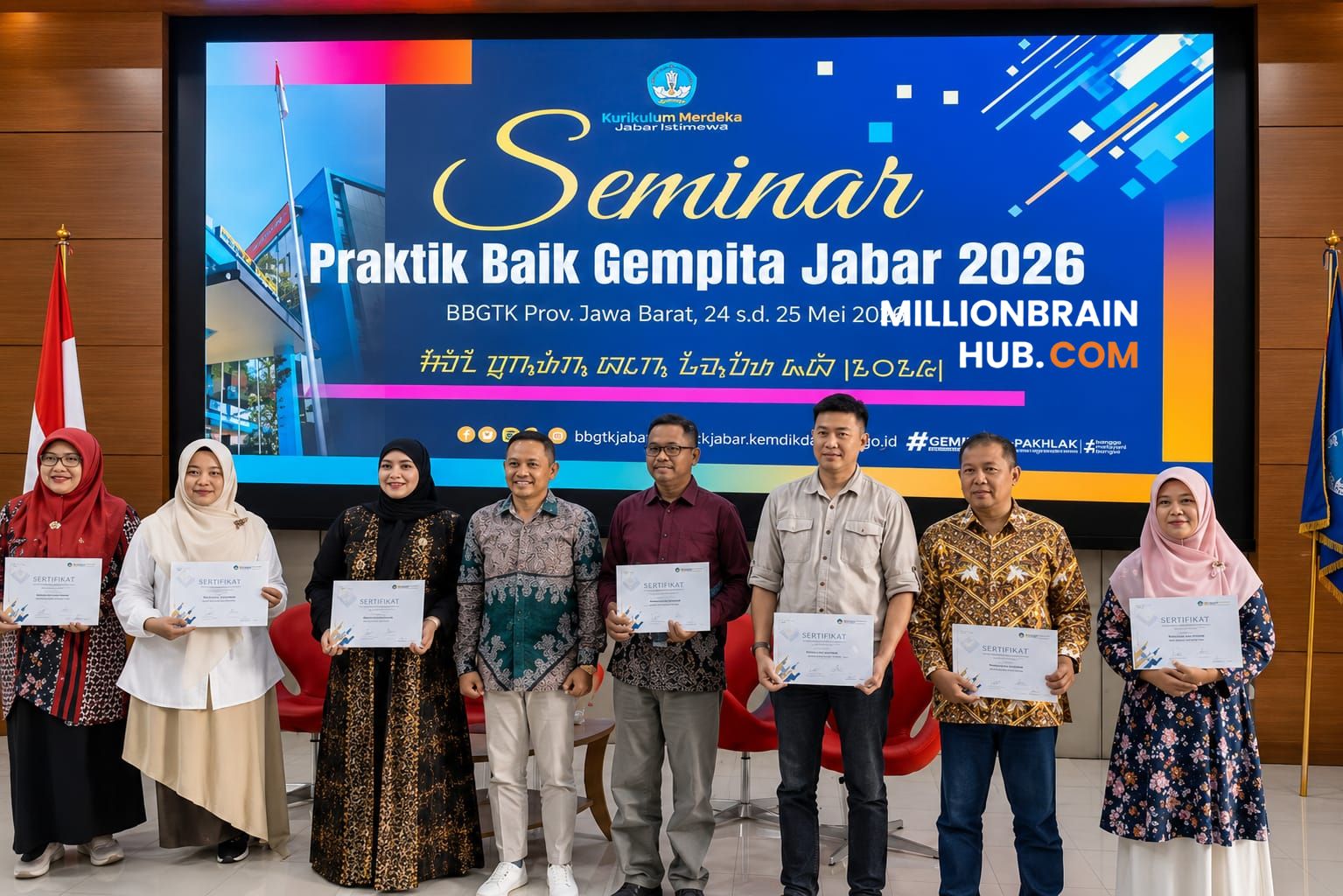 Ibu Nani Sumarni berhasil meraih Terbaik I Kategori Penilik dalam ajang GEMPITA Jawa Barat 2026. |Foto: disdik