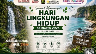 Kepala Dinas Pariwisata Kabupaten Sukabumi, Ali Iskandar, menyampaikan ucapan selamat dalam rangka memperingati Hari Lingkungan Hidup Sedunia Tahun 2026. |Foto: ist