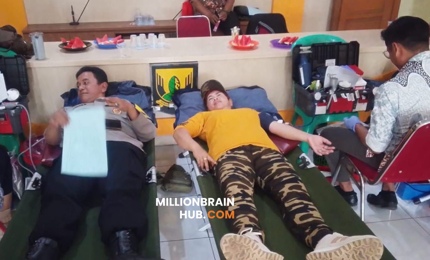Donor darah di Aula Kantor Kecamatan Cicurug sebagai bagian dari program rutin Triwulan II Tahun 2026. |Foto: ist