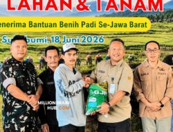 Antisipasi El Nino, Distan Sukabumi Salurkan Benih Padi dan Percepat Tanam Serentak