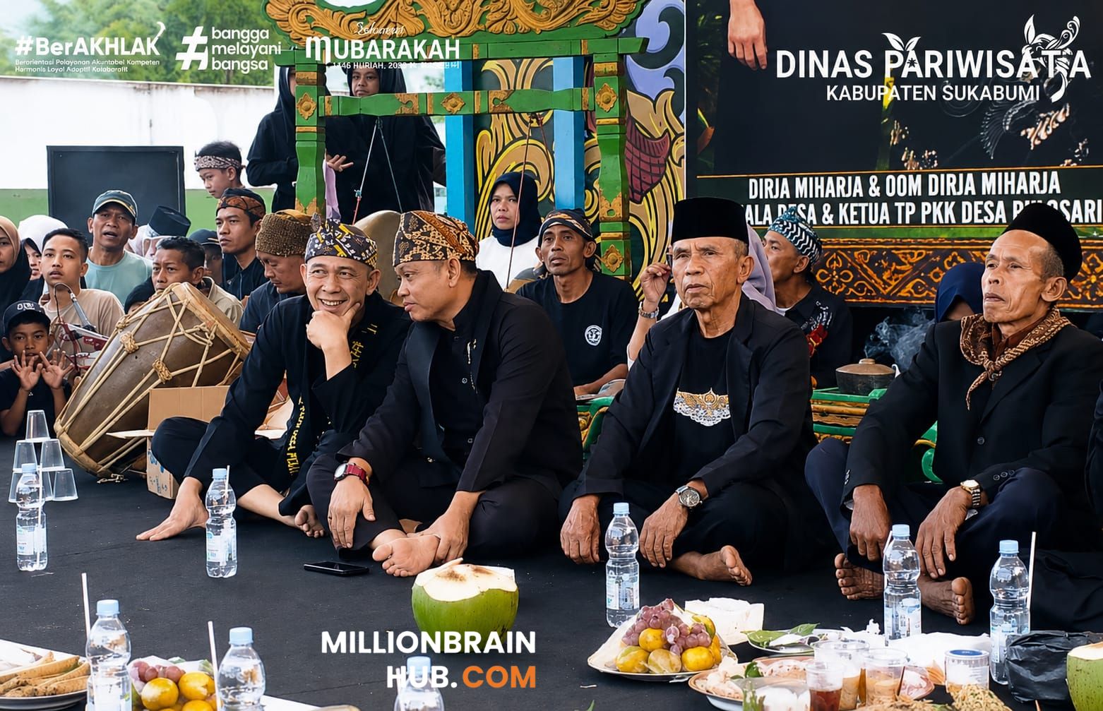 Seren Taun Akbar dan Gema Muharam 1448 Hijriah di Desa Pulosari, Kecamatan Kalapanunggal, Minggu (21/6/2026). |Foto: dispar