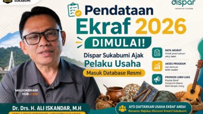 Pendataan Ekraf 2026 Dimulai, Dispar Sukabumi Ajak Pelaku Usaha Masuk Database Resmi