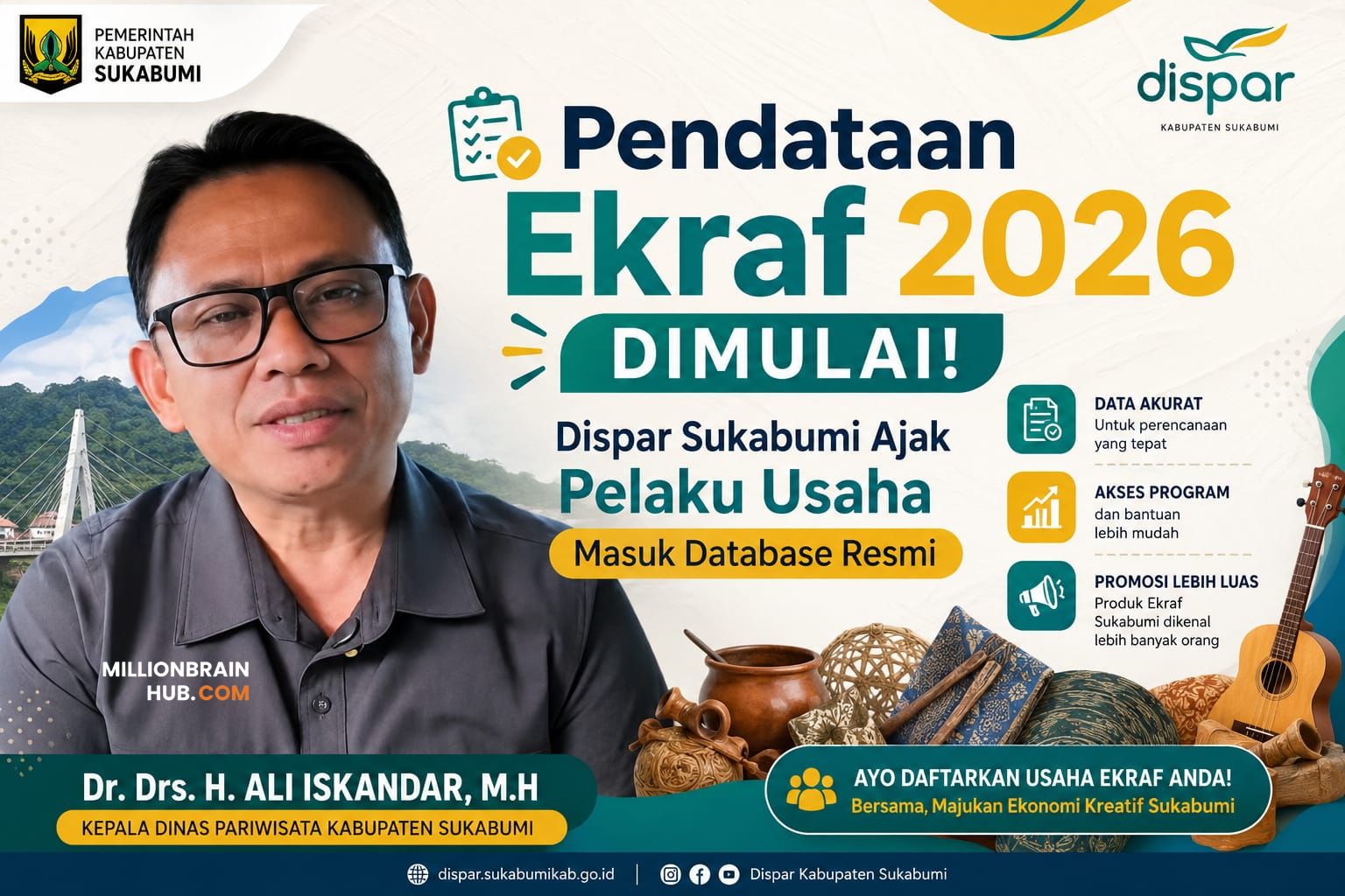 Informasi Inventarisasi Pelaku Usaha Ekonomi Kreatif. |Foto; ist