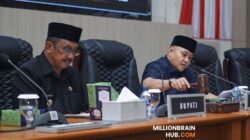 Rapat Paripurna ke-6 DPRD Kabupaten Sukabumi yang digelar di Gedung DPRD Kabupaten Sukabumi, Senin (22/6/2026). |Foto: humprot