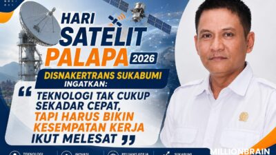 Hari Satelit Palapa 2026, Disnakertrans Sukabumi Ingatkan Teknologi Tak Cukup Sekadar Cepat, Tapi Harus Bikin Kesempatan Kerja Ikut Melesat