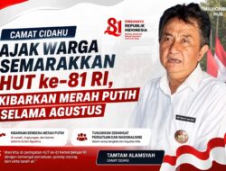 Camat Cidahu Ajak Warga Semarakkan HUT ke-81 RI, Kibarkan Merah Putih Selama Agustus