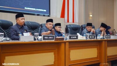 Suasana rapat paripurna DPRD Kabupaten Sukabumi, Senin 10 Agustus 2026. |Foto: Humprot