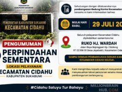 Pembangunan Gedung Kantor Dimulai, Pelayanan Kecamatan Cidahu Dipindahkan Sementara