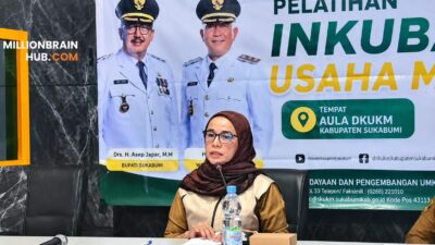 Pelatihan Inkubasi Lanjutan UMKM MOTEKAR (Mandiri dengan Optimalisasi Teknologi secara Terarah) yang digelar pada 28–29 Juli 2026 di Aula Dinas Koperasi, Usaha Kecil dan Menengah (DKUKM) Kabupaten Sukabumi. |Foto: dok