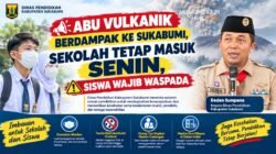 Abu Vulkanik Berdampak ke Sukabumi, Sekolah Tetap Masuk Senin, Siswa Wajib Waspada
