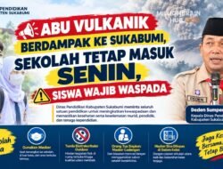 Abu Vulkanik Berdampak ke Sukabumi, Sekolah Tetap Masuk Senin, Siswa Wajib Waspada