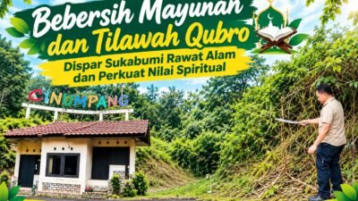 Bebersih Mayunan dan Tilawah Qubro, Dispar Sukabumi Rawat Alam dan Perkuat Nilai Spiritual