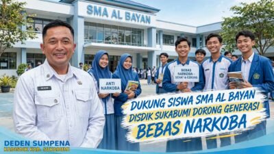 Dukung Siswa SMA Al Bayan, Disdik Sukabumi Dorong Generasi Bebas Narkoba